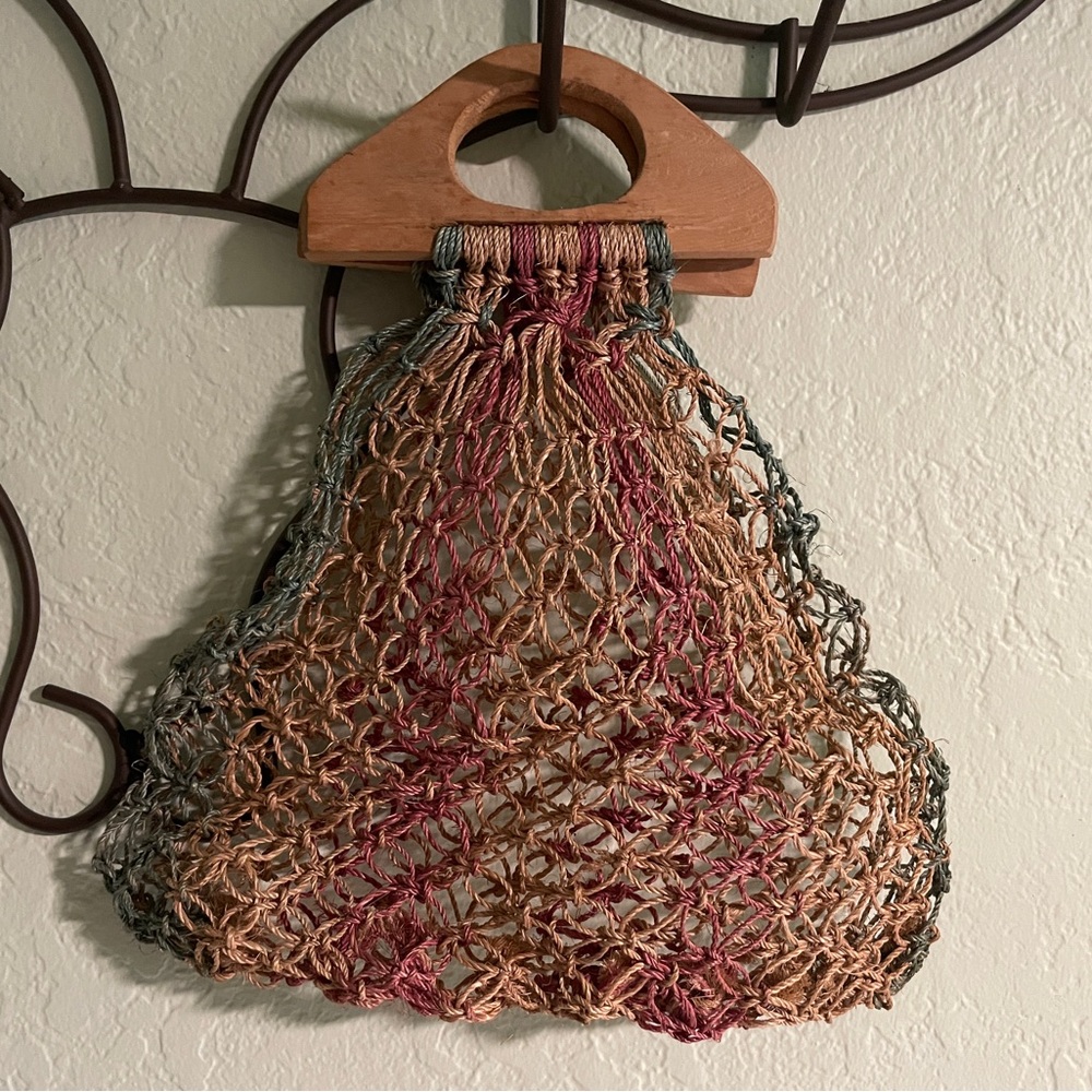 Vintage Handmade Woven Net Bag